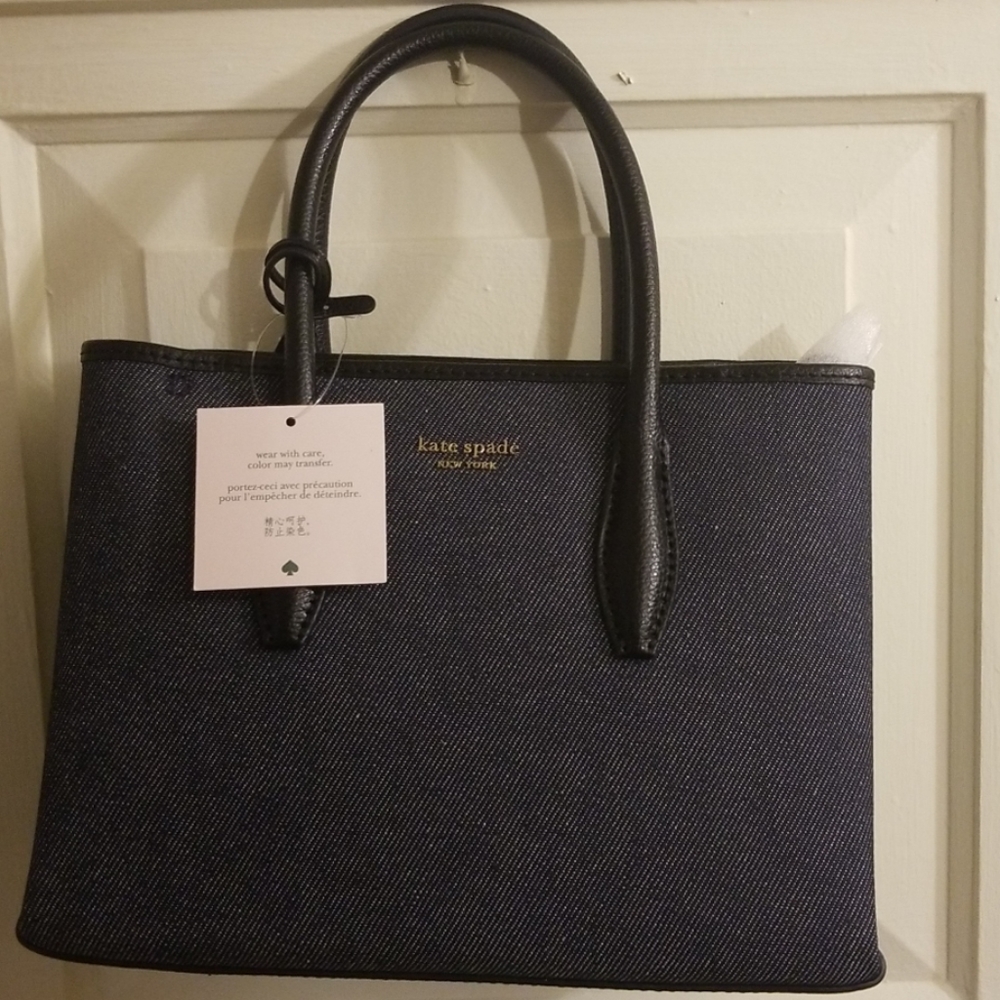 NWT Kate Spade Eva Denim Mini Satchel